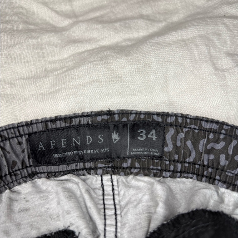 Afends Gray And Black Graphic Joggers - image 5